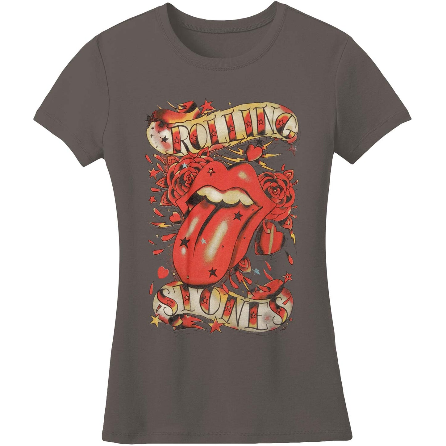 Rolling Stones Tongue & Stars Junior Top Front