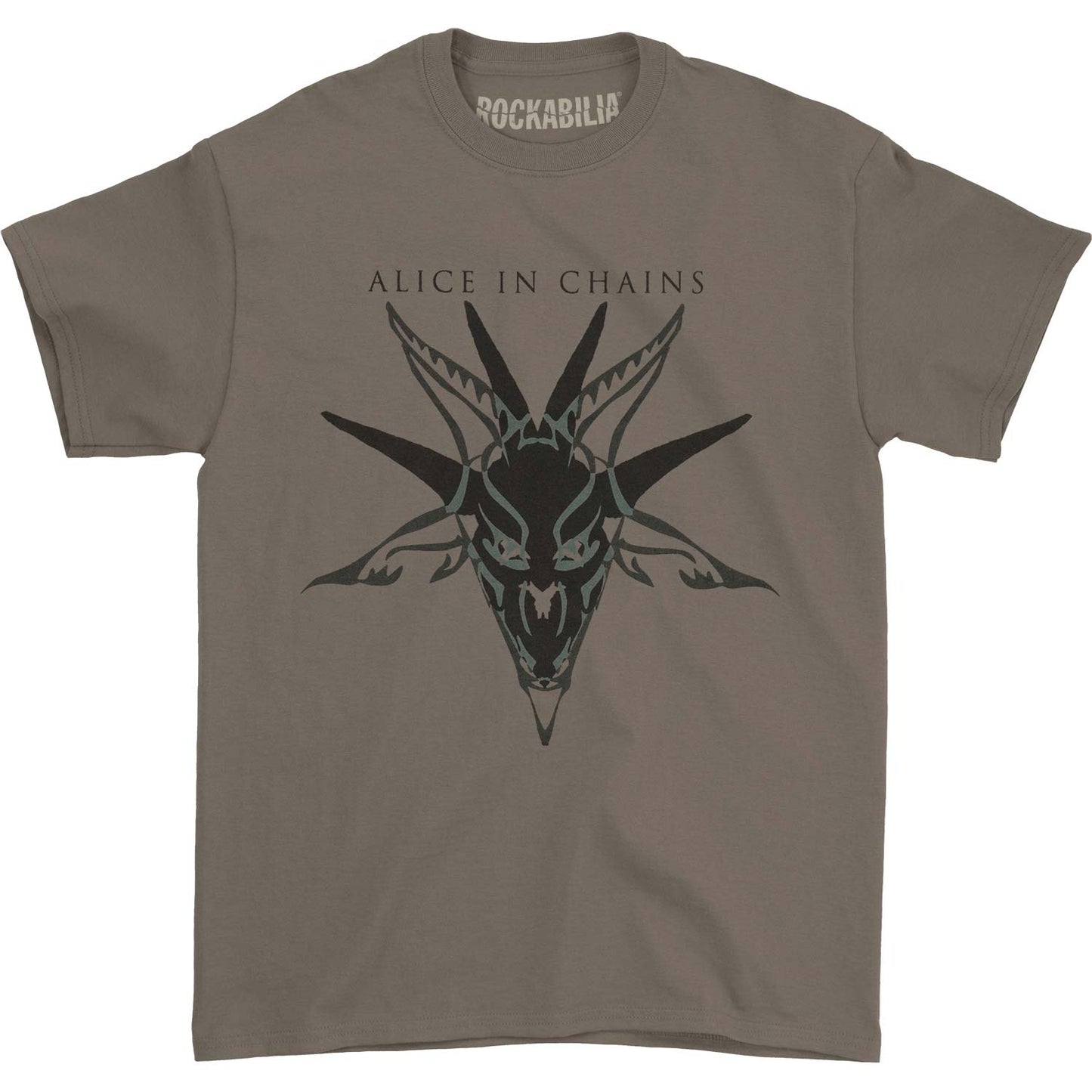 Alice In Chains Black Skull T-shirt Front