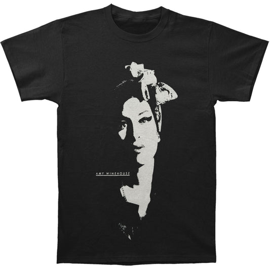 Amy Winehouse Scarf Portrait Slim Fit T-shirt Front