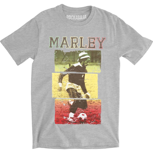 Bob Marley Rasta Football Slim Fit T-shirt Front