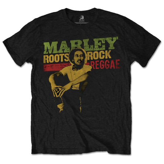 Bob Marley Roots, Rock, Reggae Slim Fit T-shirt Front