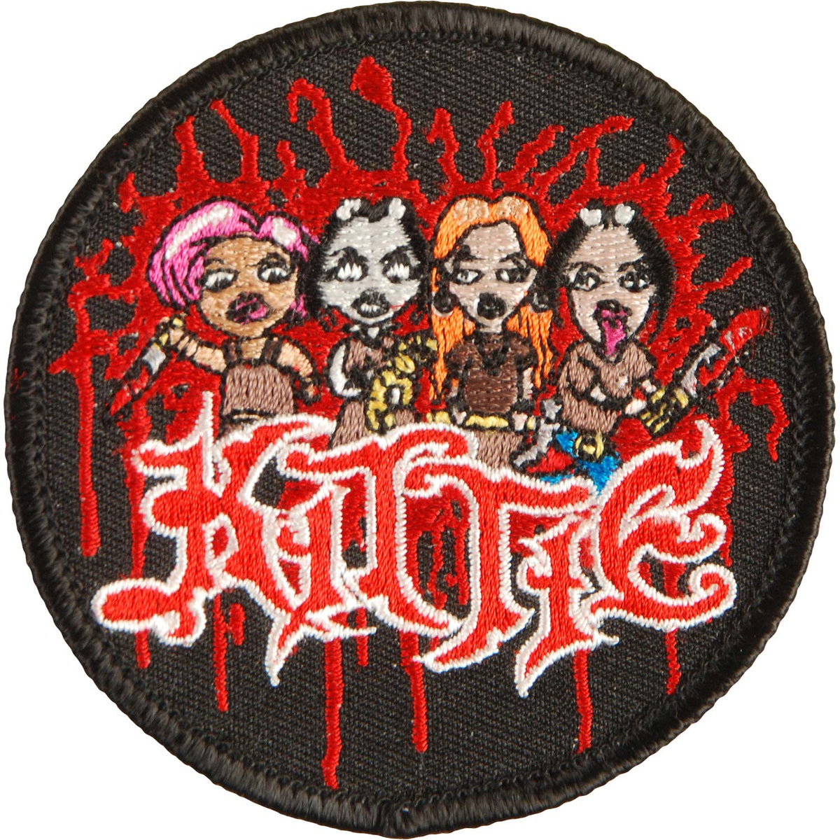 Kittie Embroidered Patch Front