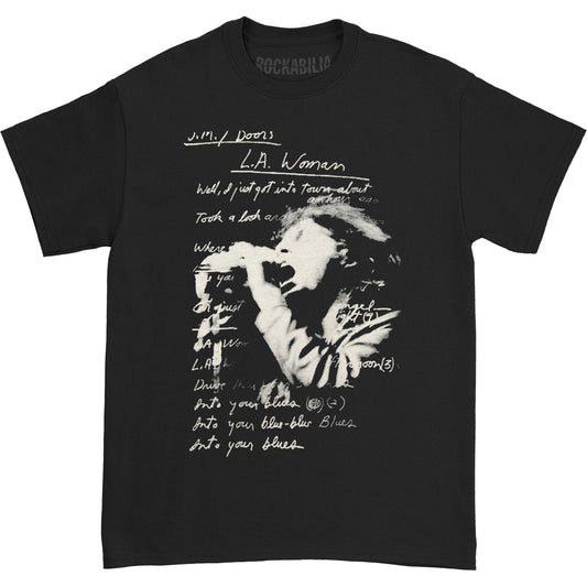 Doors LA Woman Lyrics T-shirt Front