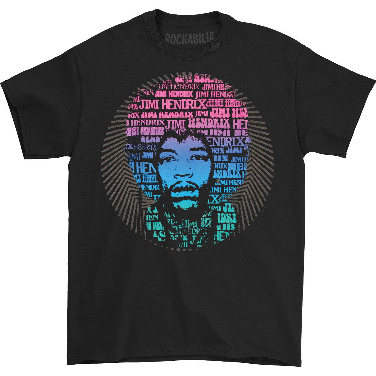 Jimi Hendrix Afro Speech T-shirt Front