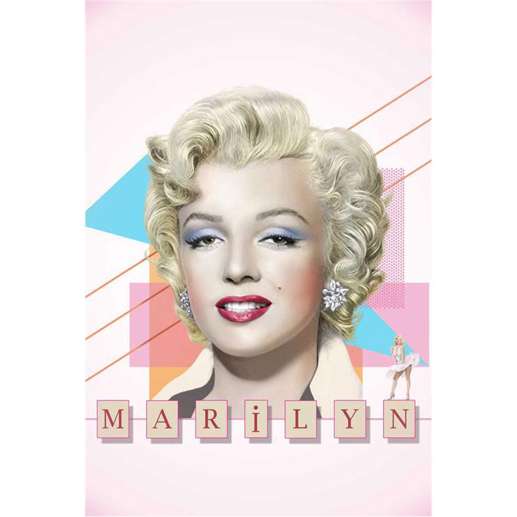 Marilyn Monroe Blocks Domestic Poster