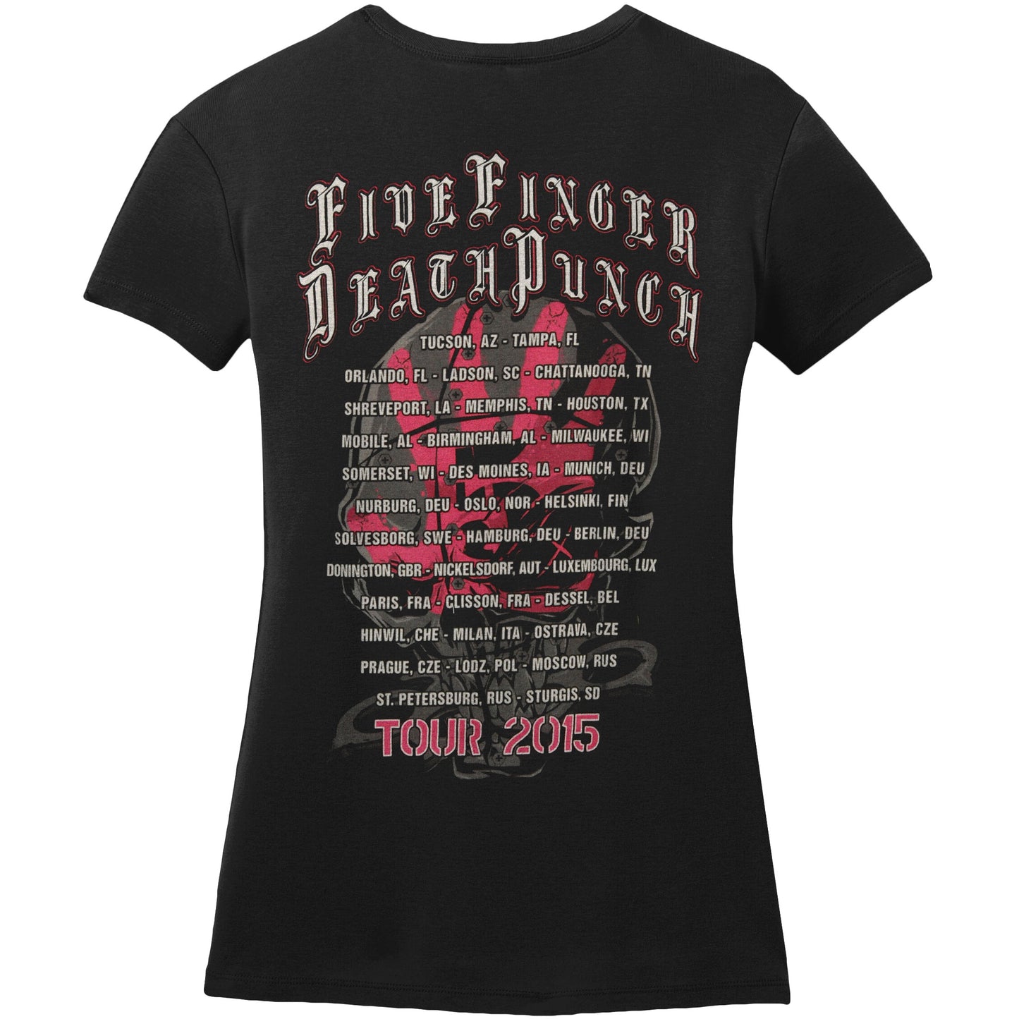 Pink Print 2014 Tour Soft Junior Top