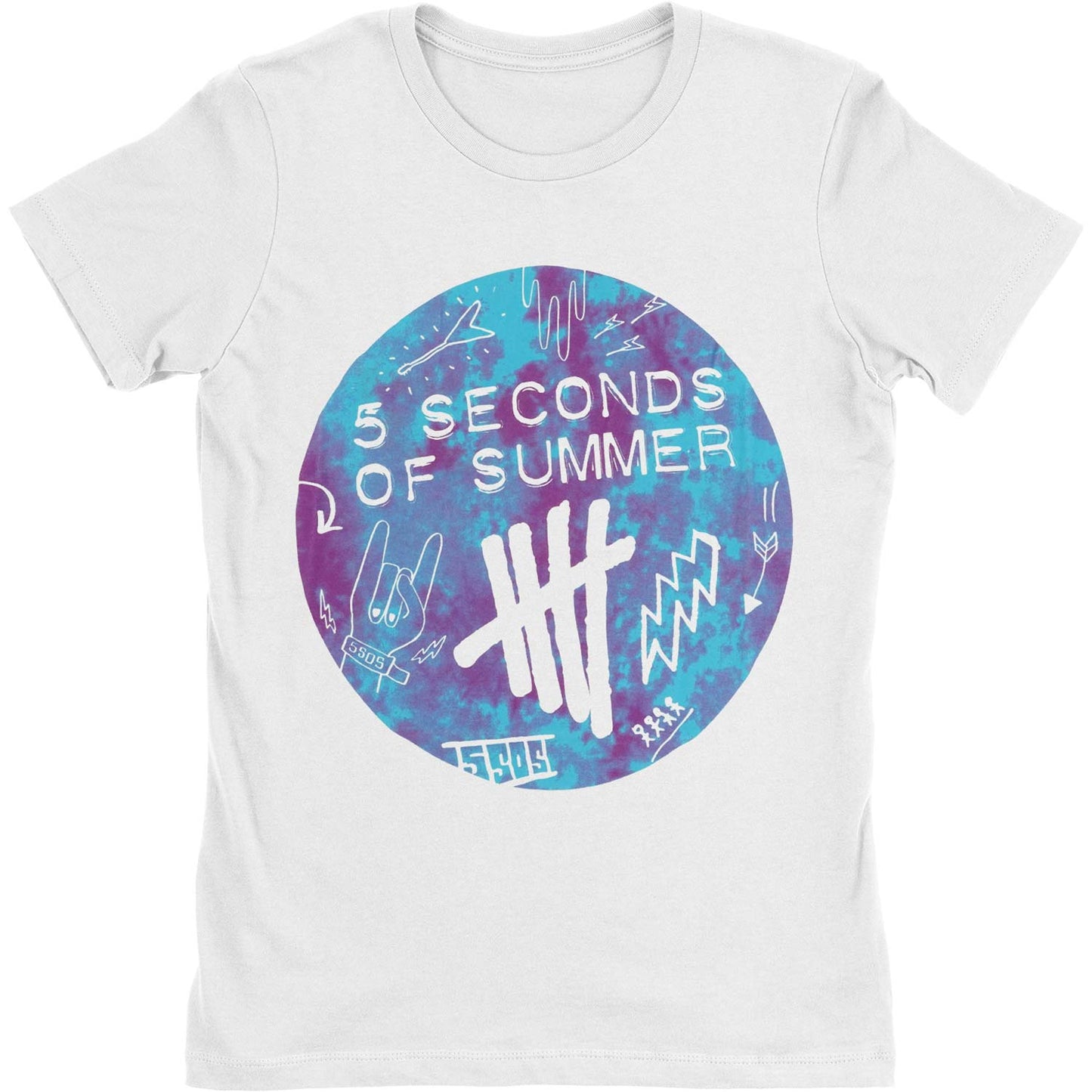 Scribble Logo Tie-Dye Junior Top