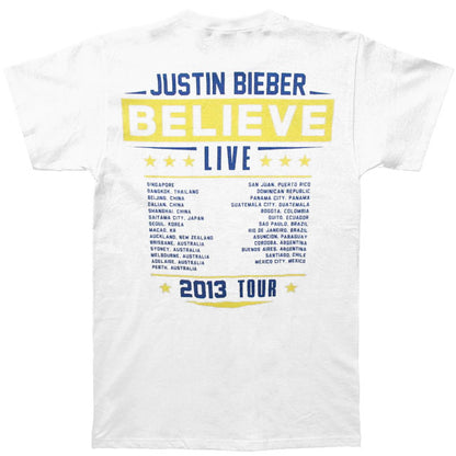 Justin Bieber Mic 2013 Tour Slim Fit T-shirt