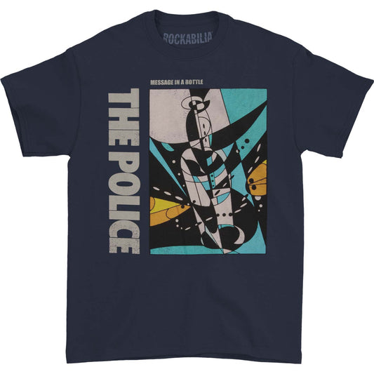 Police Message In A Bottle T-shirt Front
