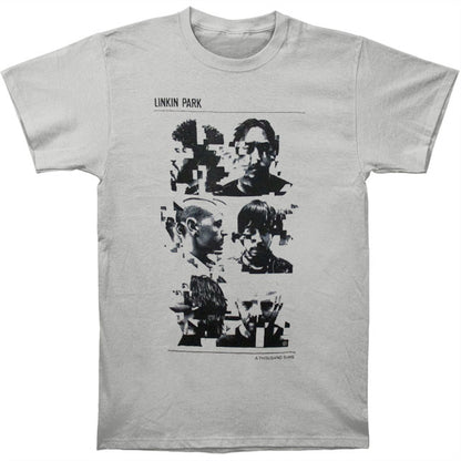 Glitch Portraits 10-11 Tour Tee (platinum gray) Slim Fit T-shirt