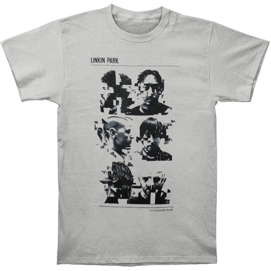 Glitch Portraits 10-11 Tour Tee (platinum gray) Slim Fit T-shirt