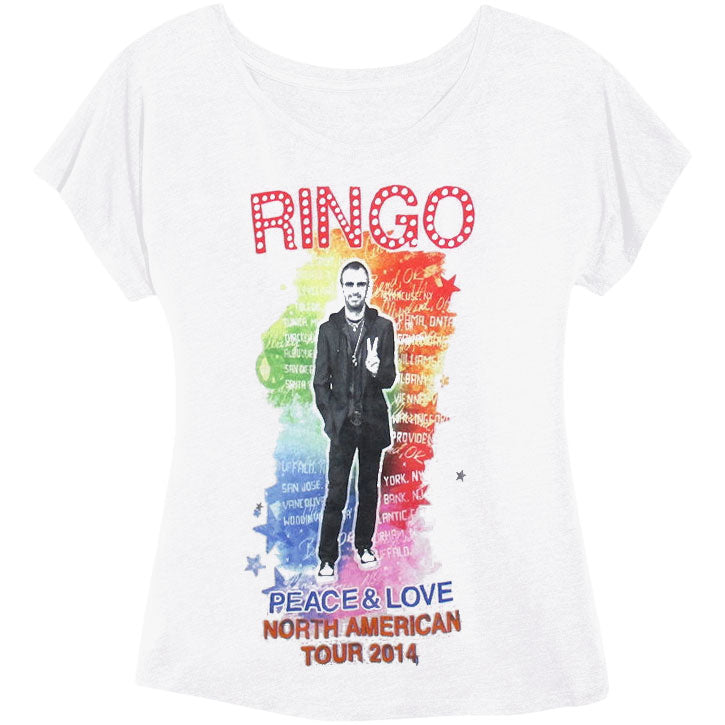Beatles Colorwash Soft Junior Top Front