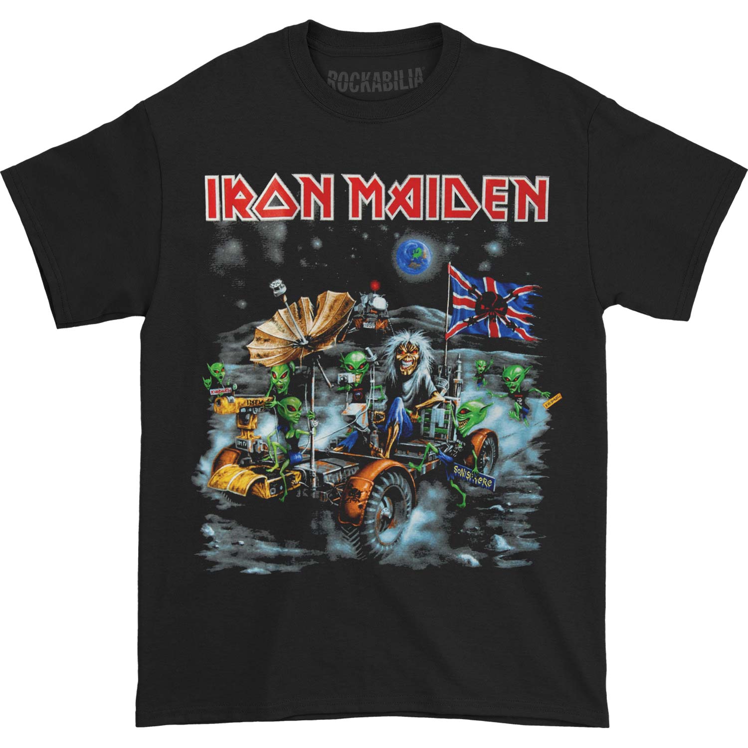Iron Maiden Knebworth Moonbuggy T-shirt Front