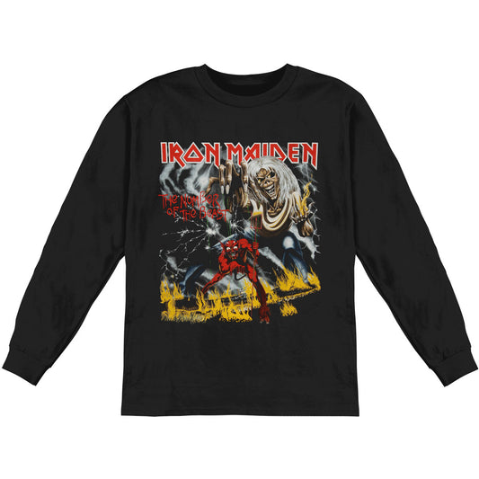 Iron Maiden Number Of The Beast Long Sleeve Front