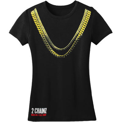 2 Chainz Album Cover V-Neck Junior Baby Doll Junior Top Front
