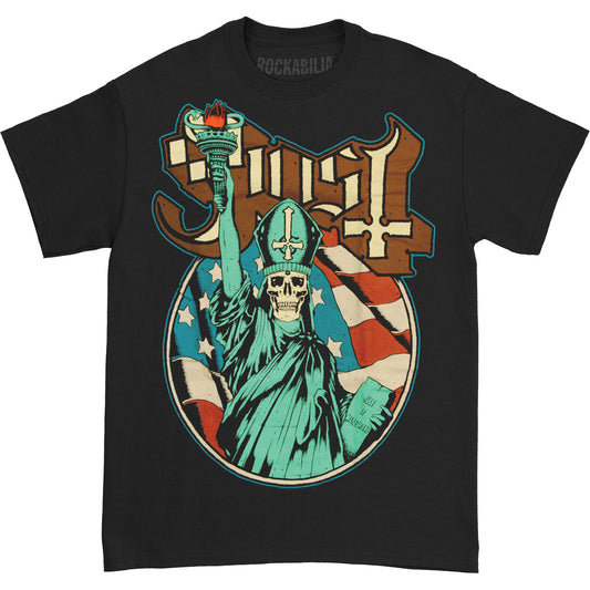 Ghost Statue Of Liberty T-shirt Front