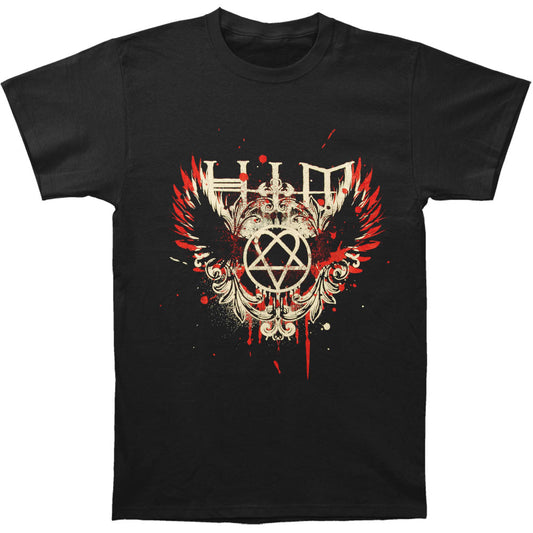 HIM Wings Splatter Slim Fit T-shirt Front