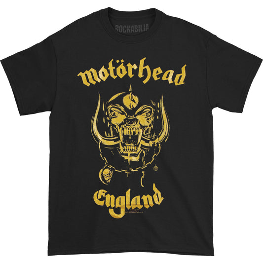 Motorhead England Classic Gold T-shirt Front