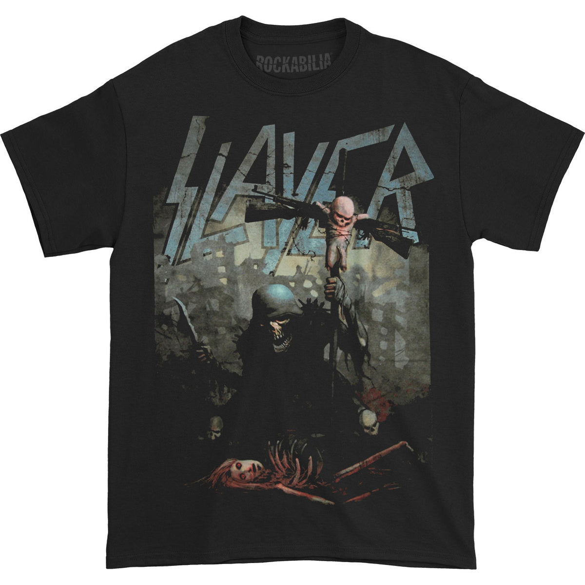 Slayer Soldier Cross T-shirt Front