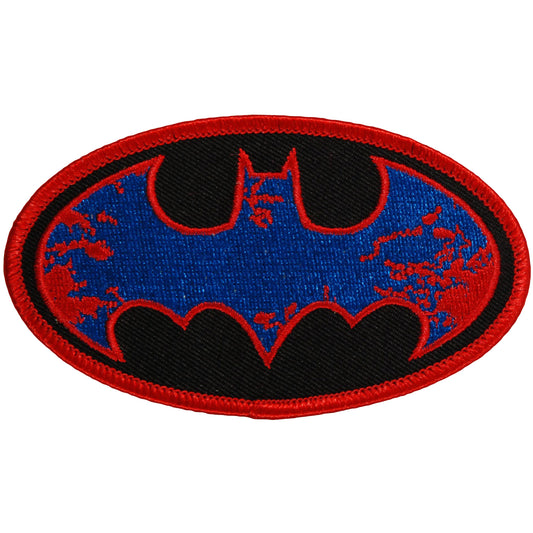 Batman Splatter Logo Embroidered Patch