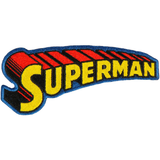 Superman Logo Embroidered Patch Front