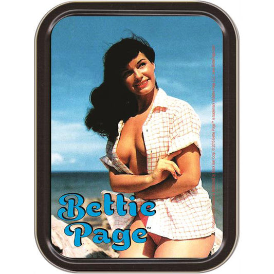 Bettie Page Beach Stash Tin