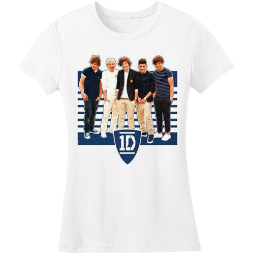 One Direction Ivy League Stripes Junior Top Front