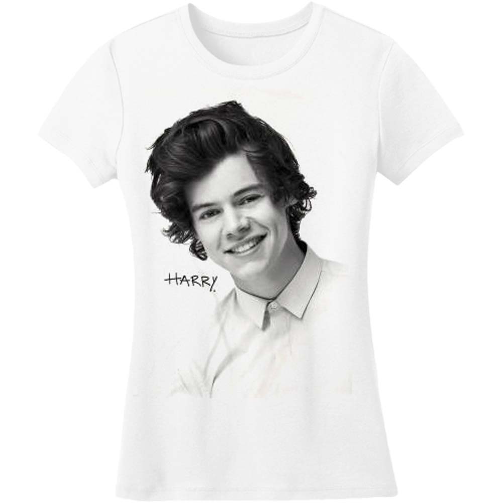 One Direction Harry Solo B & W Junior Top Front