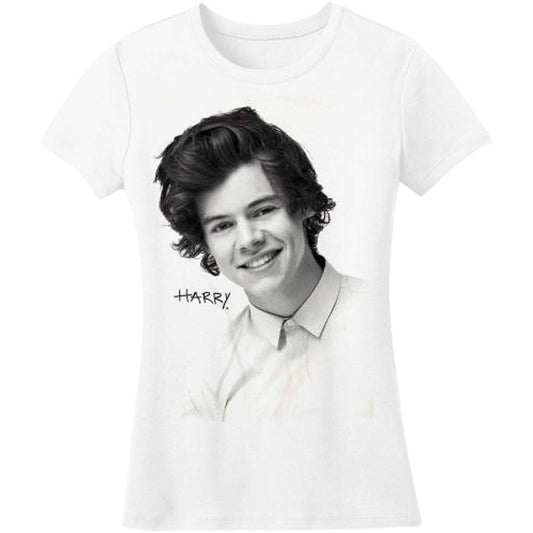 One Direction Harry Solo B & W Junior Top Front