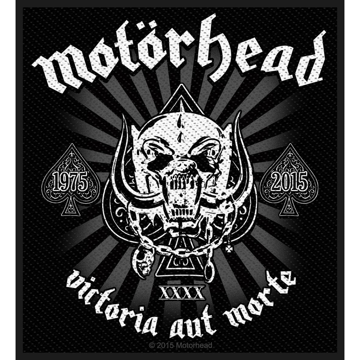 Motorhead Victoria Aut Morte 1975-2015 Woven Patch