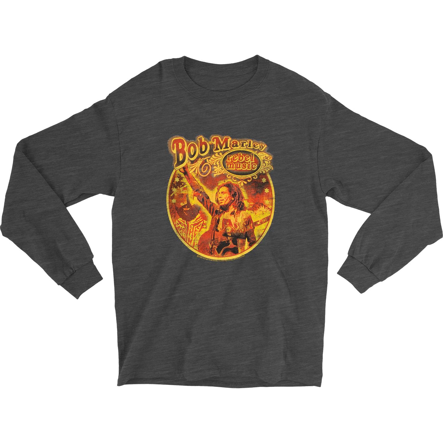 Bob Marley Rebel Circle Long Sleeve Front