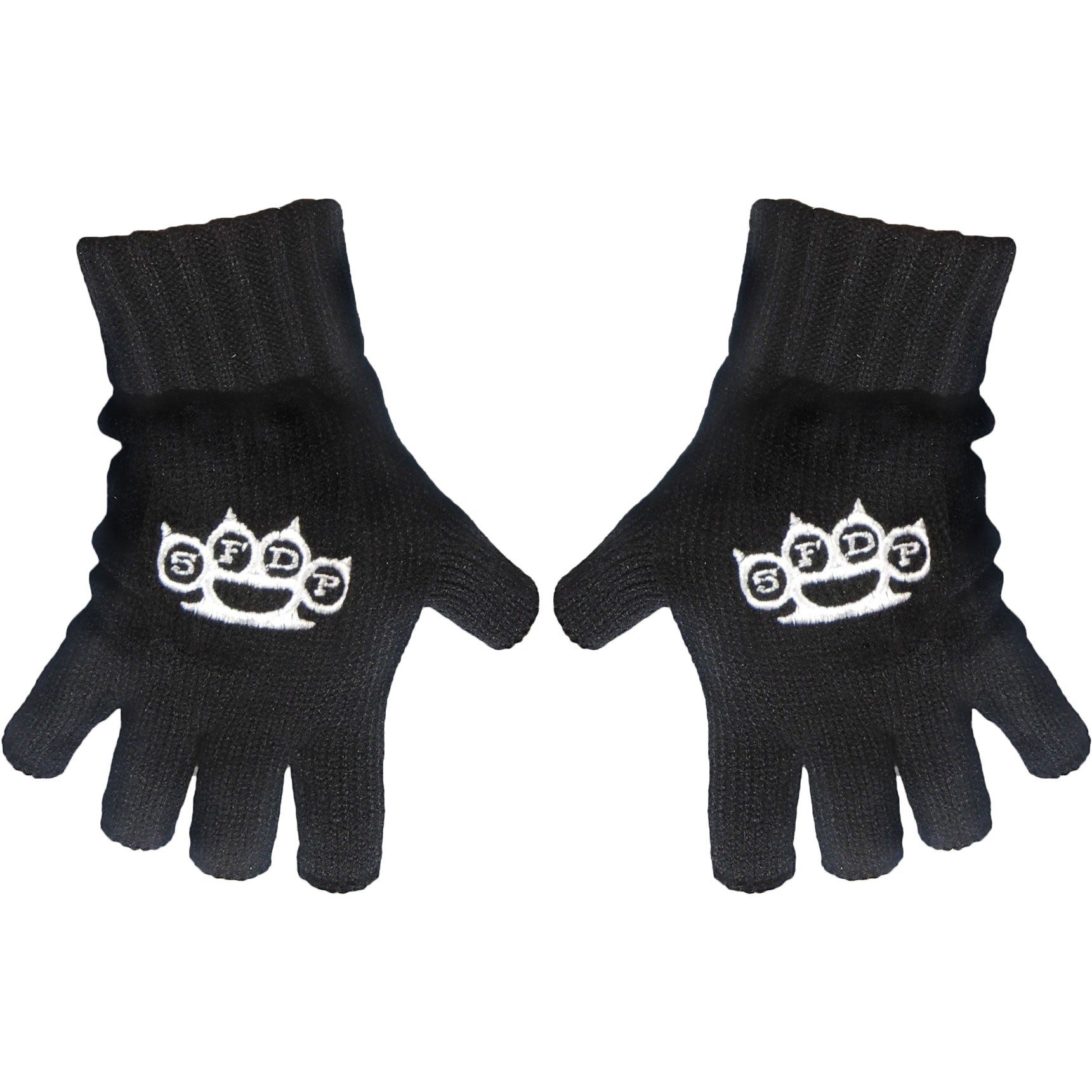 Five Finger Death Punch Logo Knit Gloves Front