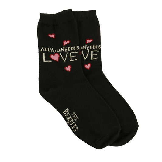 Beatles All You Need Is Love (Black) Socks Front