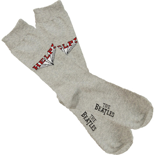 Beatles Help! (Grey) Socks Front