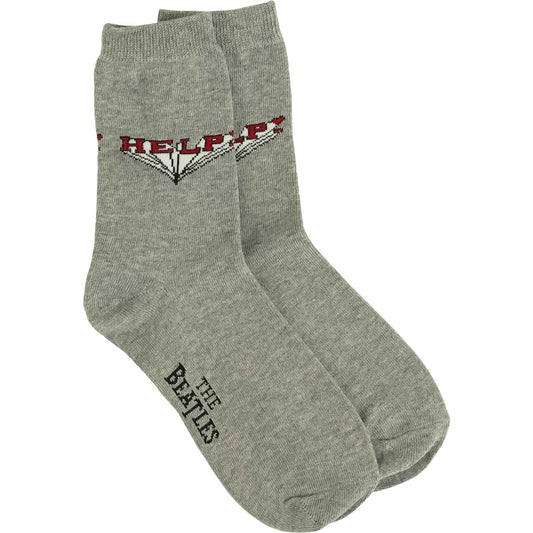 Beatles Help! (Grey) Socks Front
