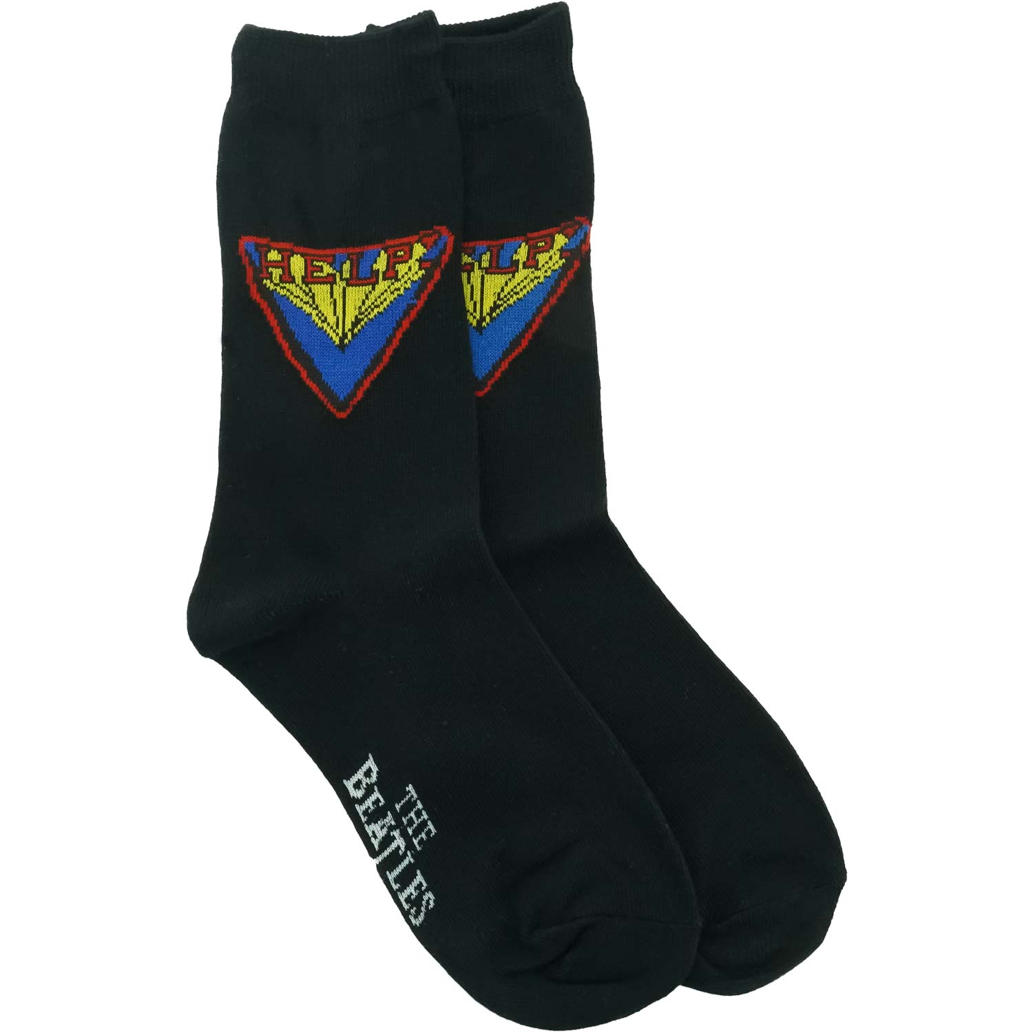 Beatles Help! (Black) Socks Front