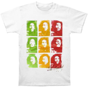 Bob Marley Faces T-shirt Front
