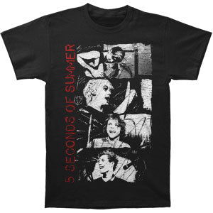 5 Seconds Of Summer Stacked Photos T-shirt Front