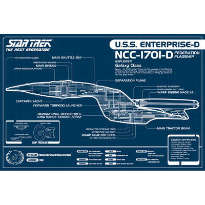 Star Trek Blueprint Domestic Poster