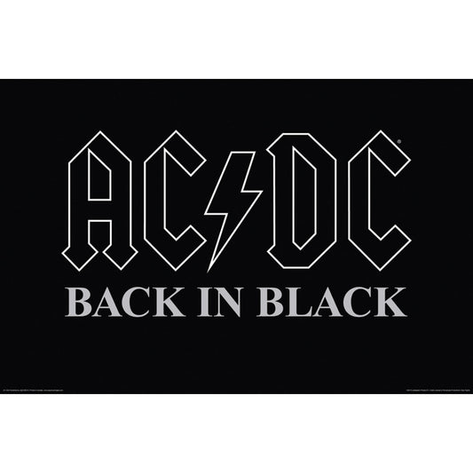 AC/DC Back In Black Domestic Poster Front