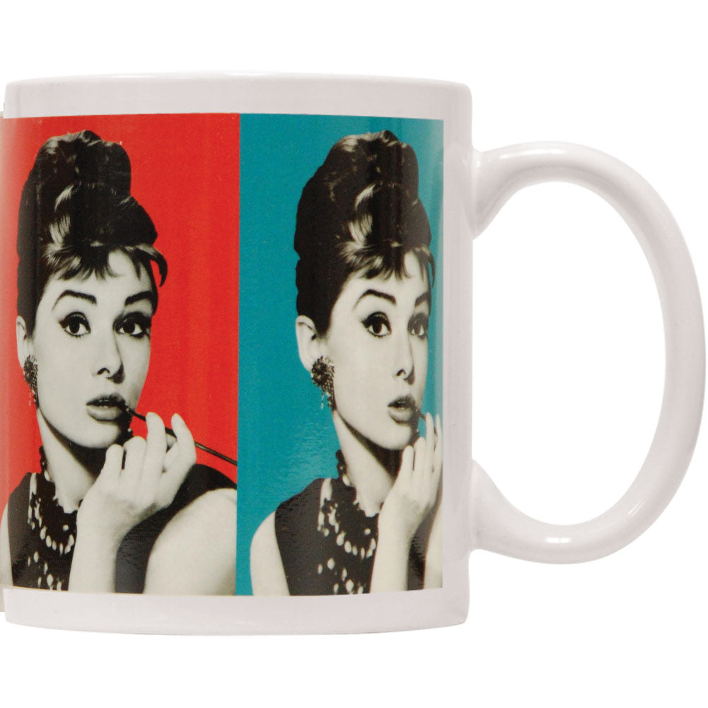 Audrey Hepburn Colors Coffee Mug Back