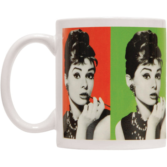 Audrey Hepburn Colors Coffee Mug Front