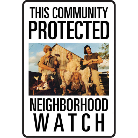 Protected By Sawyers Tin Concert Sign