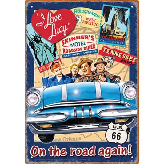Road Trip Tin Concert Sign