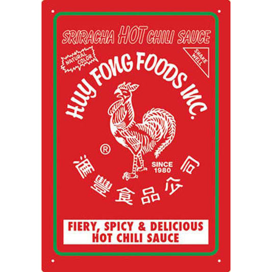 Hot Chili Sauce Tin Concert Sign