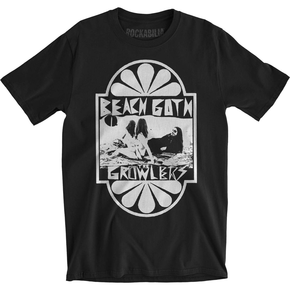 Growlers Beach Goth Slim Fit T-shirt Front