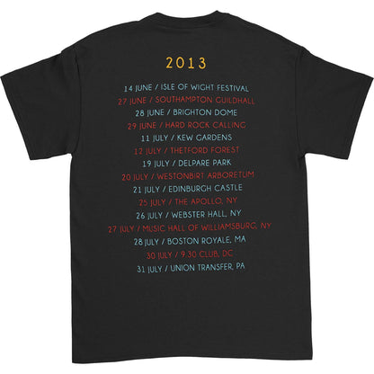 Paul Weller Sonik 2013 Tour T-shirt Back