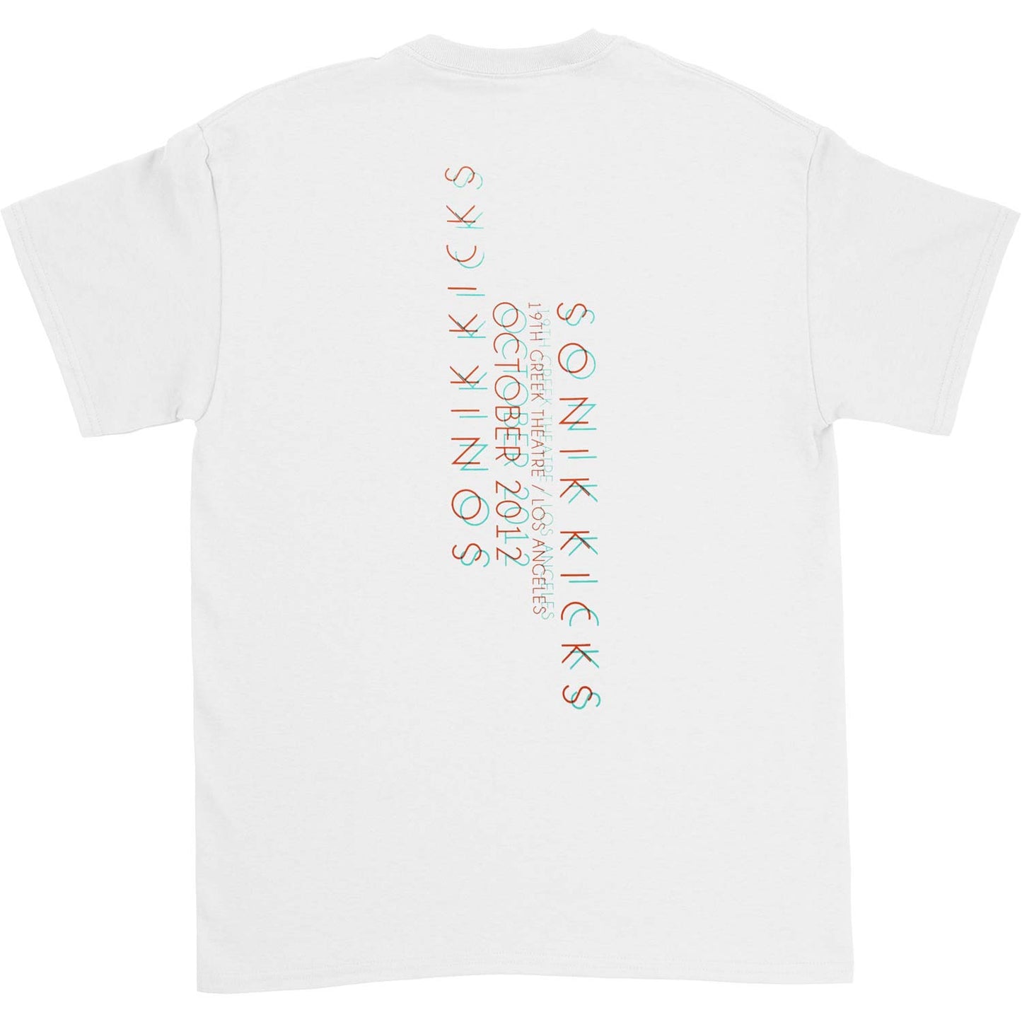 Paul Weller Sonik Kicks 2012 Tour T-shirt Back