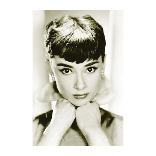 Audrey Hepburn Sepia Domestic Poster