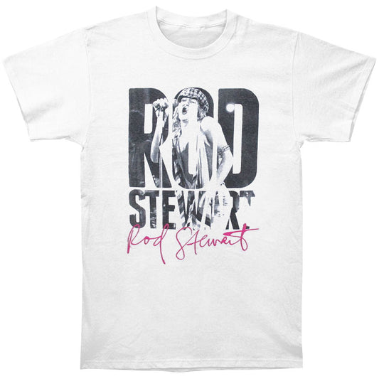 Rod Stewart Photo In Letters T-shirt